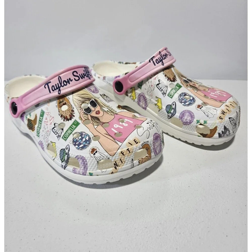 Taylor Swift 1989 Music Fans Swiftie Clog Shoes  EU 39/US 8.5